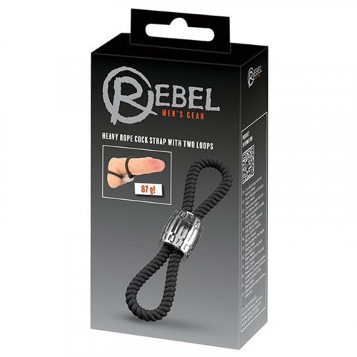 Rebel Two Loop Heavy Rope Cock Lasso - Black | Sex Toys & Adult Novelties @  Men.com Store
