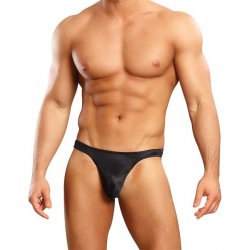 Male Power: Satin Bong Thong - Black - L/XL Male Power: Satin Bong Thong - Black - L/XL Boxcover