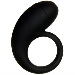Velvet Plush: S Ring Rechargeable Silicone Cock Ring - Black Velvet Plush: S Ring Rechargeable Silicone Cock Ring - Black Boxcover