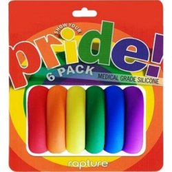 Pride Rainbow Silicone Cockring Six Pack Pride Rainbow Silicone Cockring Six Pack Boxcover