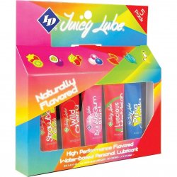 ID Juicy Lube - Naturally Flavored Sampler - 5 Pack Sex Toy ID Juicy Lube - Naturally Flavored Sampler - 5 Pack Sex Toy