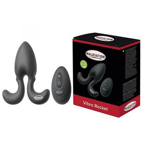 Malesation Vibro Rocket Anal Plug - Black | Sex Toys & Adult Novelties @  Hot Movies For Her