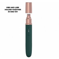 LoveLine: The Traveler 10 Speed Vibe with Lube Holder - Green Boxcover