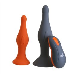 Maia: Ethan Remote Control Silicone Vibrating Butt Plug Set Sex Toy Maia: Ethan Remote Control Silicone Vibrating Butt Plug Set Sex Toy