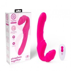 Strapless Together Remote Controlled Vibrating Strapless Strap-on Boxcover