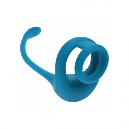 LEVELZ: Dual Motor Silicone Cock Ring with Prostate Stimulator - Teal