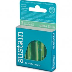 Sustain Ultra Thin Fit Condom - 3 Pack Sex Toy Sustain Ultra Thin Fit Condom - 3 Pack Sex Toy