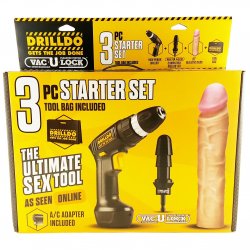 Drilldo 3 Piece Starter Set Sex Toy Drilldo 3 Piece Starter Set Sex Toy