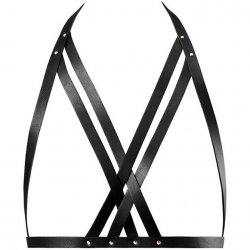 Bijoux Indiscrets: Maze Halter Bra Harness - Black Bijoux Indiscrets: Maze Halter Bra Harness - Black Boxcover