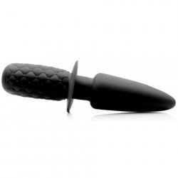 Ass Thumpers: The Plug 10x Silicone Vibrating Thruster - Black Ass Thumpers: The Plug 10x Silicone Vibrating Thruster - Black Boxcover