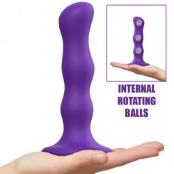 Strap-On-Me Medium Geisha Dildo with Balls - Purple Boxcover