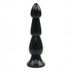 Lux Fetish 9" Ribbed Butt Plug Sex Toy