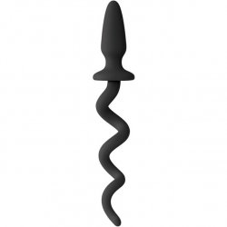 Oinkz! Silicone Pig Tail Buttplug - Black Oinkz! Silicone Pig Tail Buttplug - Black Boxcover