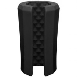 OptiMALE TRUSKYN Silicone Stroker Beaded - Black Sex Toy OptiMALE TRUSKYN Silicone Stroker Beaded - Black Sex Toy