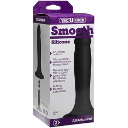 Vac-U-Lock - Smooth Silicone Dong - Black Vac-U-Lock - Smooth Silicone Dong - Black Boxcover