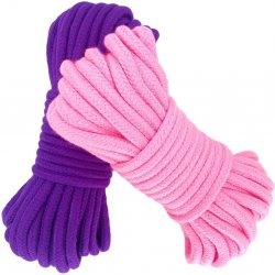 Bizarre Leather Shibari Bondage Rope 2 Pack - Purple & Pink Bizarre Leather Shibari Bondage Rope 2 Pack - Purple & Pink Boxcover
